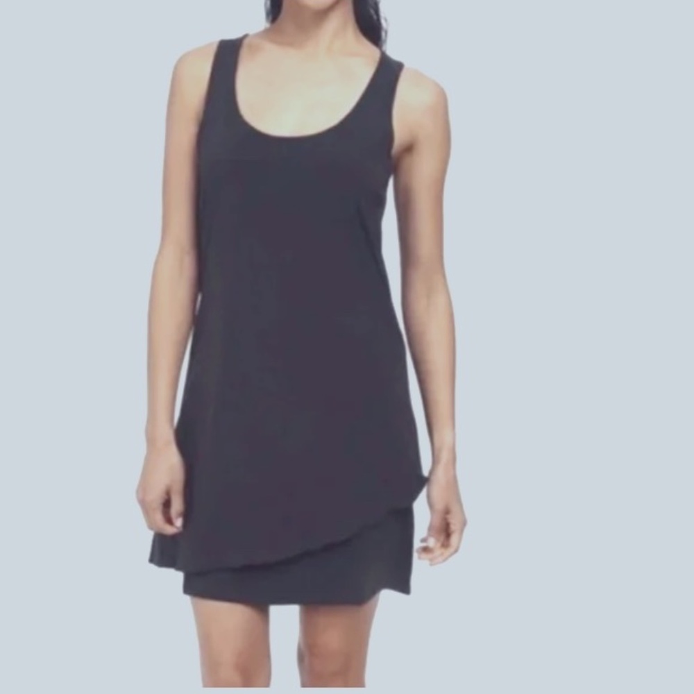 Toad & Co Womens Mallorca black tank dress Size XL